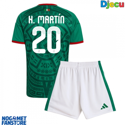 Meksiko Henry Martin #20 Domaci Dres za djecu SP 2026 Kratak Rukav (+ Kratke hlače)